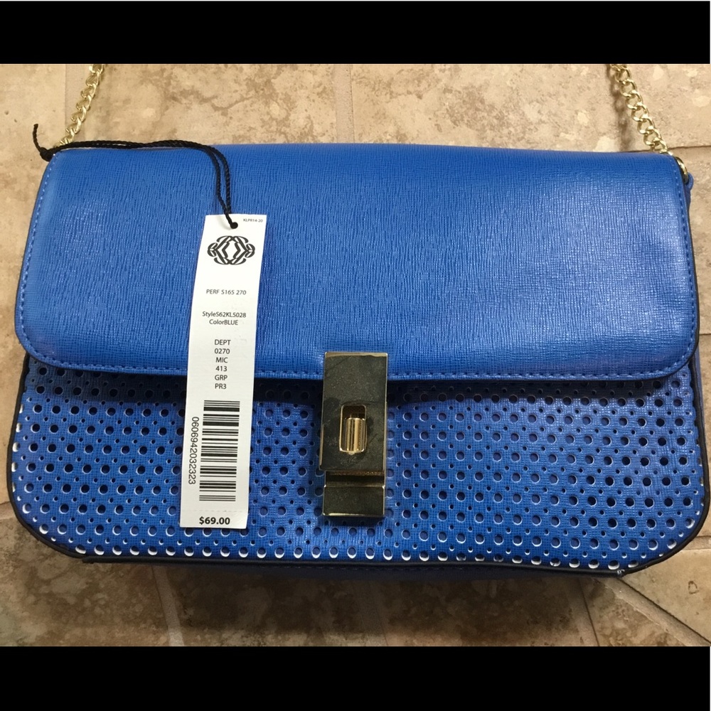Brand New Electric Blue Crossbody Handbag